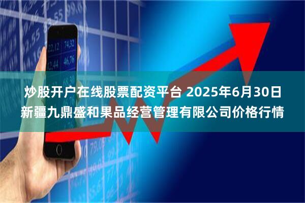 炒股开户在线股票配资平台 2025年6月30日新疆九鼎盛和果品经营管理有限公司价格行情