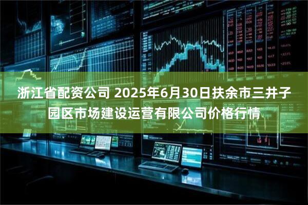 浙江省配资公司 2025年6月30日扶余市三井子园区市场建设运营有限公司价格行情